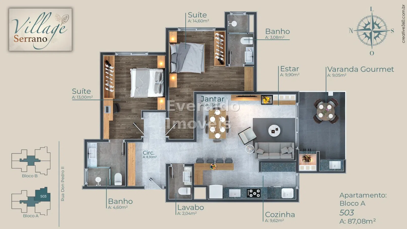Cobertura Duplex - Village Serrano — Centro, foto 6