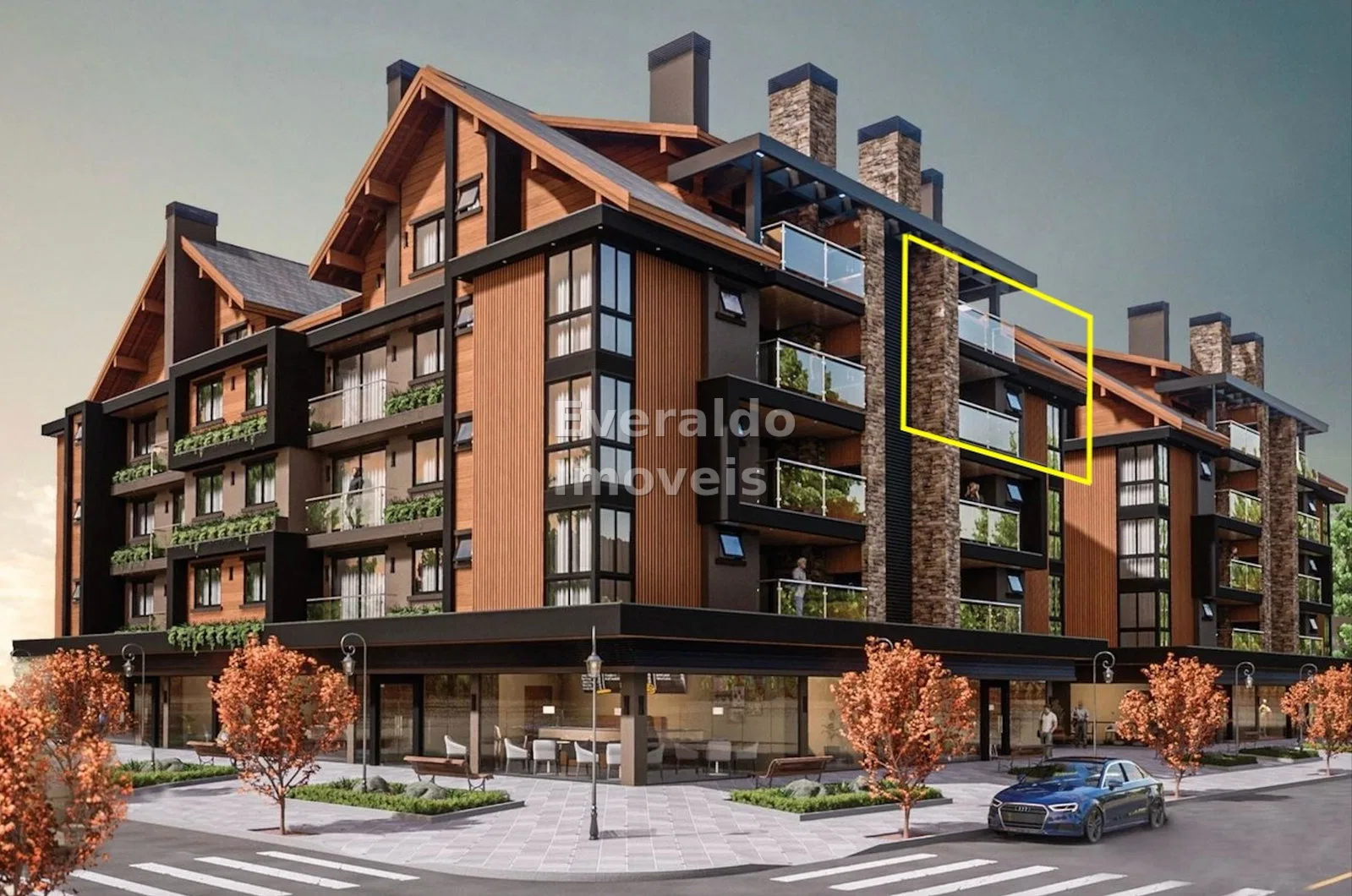 Cobertura Duplex - Village Serrano — Centro