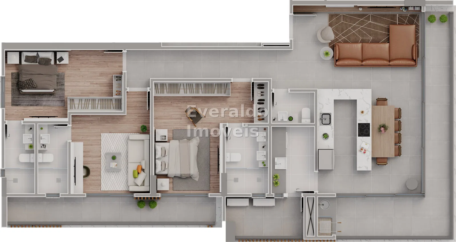 Apartamento com 3 dormitórios à venda sendo 3 suítes, 164.0 m² por - R$ 3.850.000,00 - praia brava de itajaí - Itajaí/SC — praia brava de itajaí, foto 19